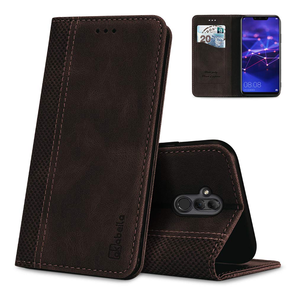 AKABEILA Cover per Huawei P Smart 2018 Pelle Custodia per