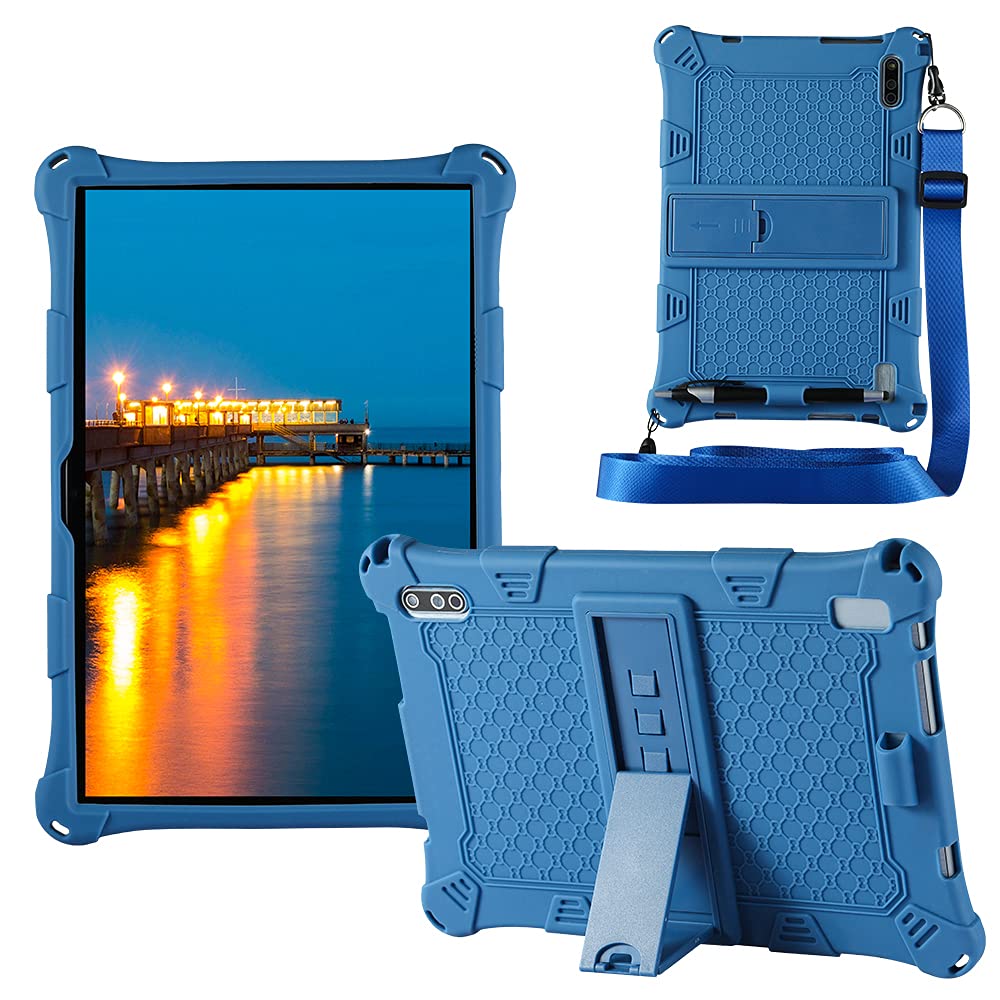 LEHEE Custodia In Silicone Per Tablet ZONMAI MX2 10.1 Pollici, Morbida, Con Supporto, Colore Viola - 2