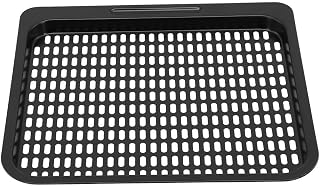 Air Fryer Oven Accessories Carbon Steel Baking Pan with Bottom Mesh Oil Drain Rack for Cooking Tray Fryer Basket Grill 26 * 23cm