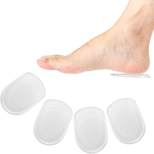 LOVE MEI Talones de gel de silicona  Insertos de zapatos para fascitis plantar, dolor de talón, espolón óseo y dolor de Aquiles  Almohadilla y