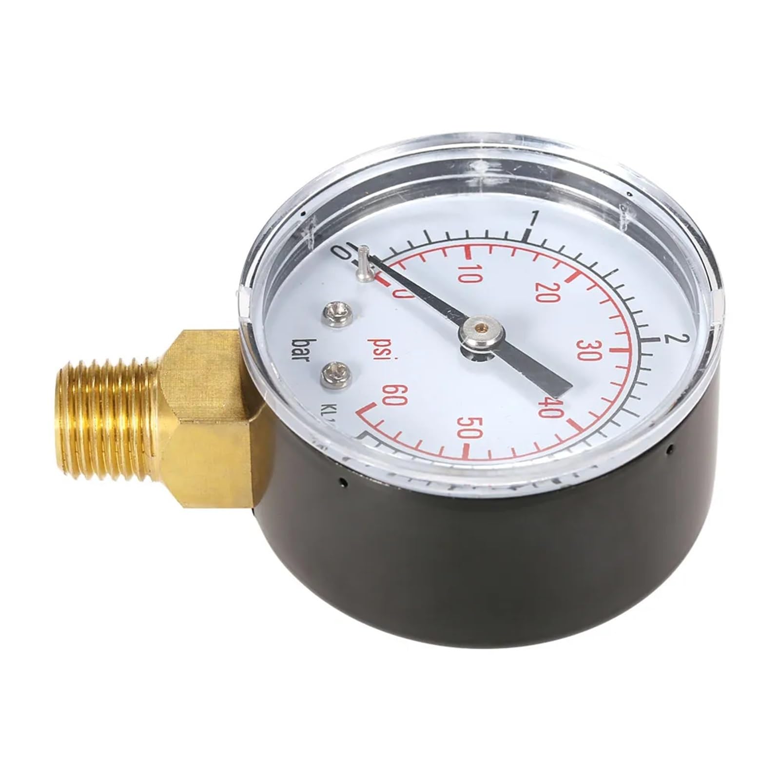 50 mm manometr Pool Spa filtr ciśnieniomierz, ciśnieniomierz 0-60 psi, 0-4 bar, montaż boczny 1/4 cala, gwint rurowy NPT TS-50(TS-50-4bar)