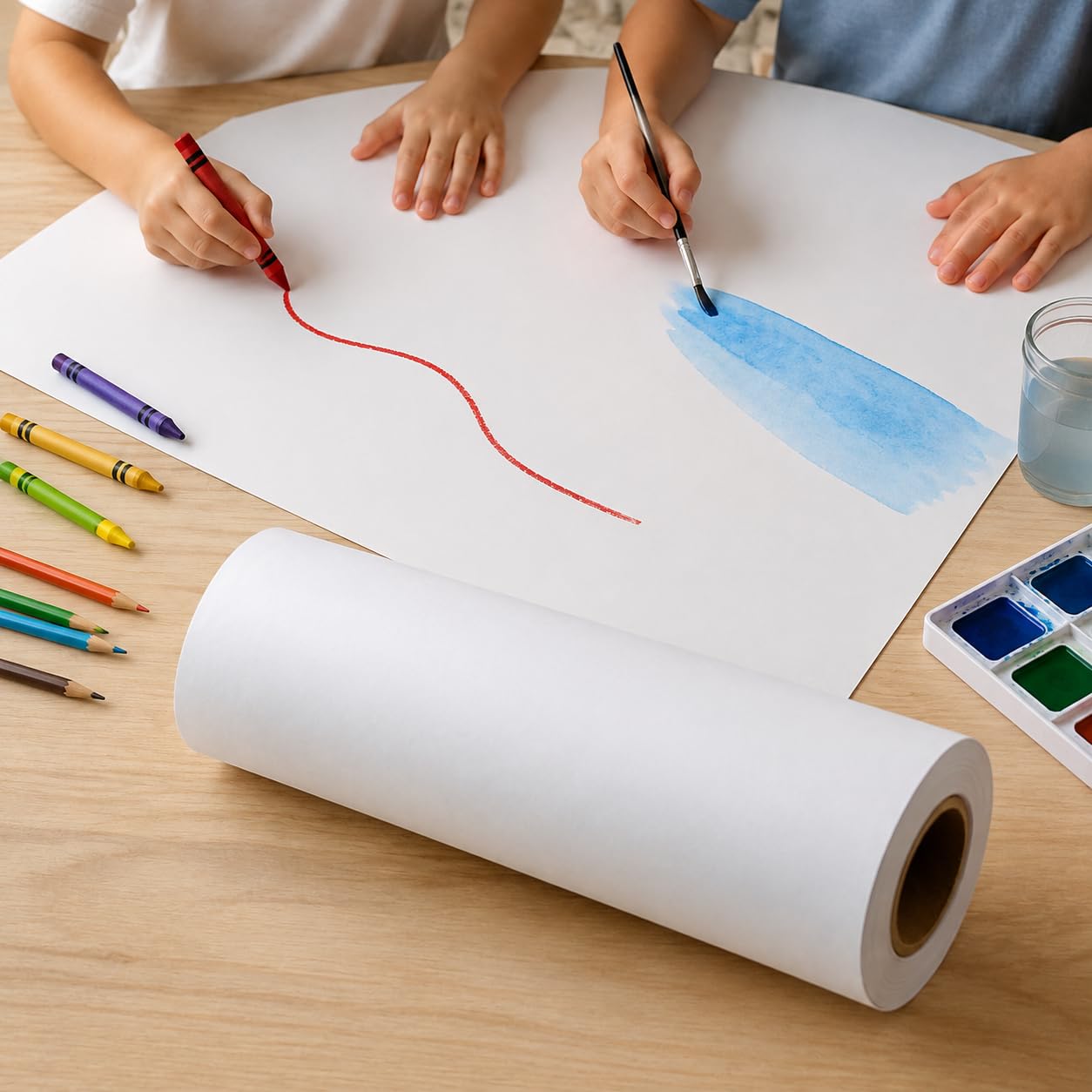 Carta da Disegno in Rotolo per Bambini, 20m x 44cm