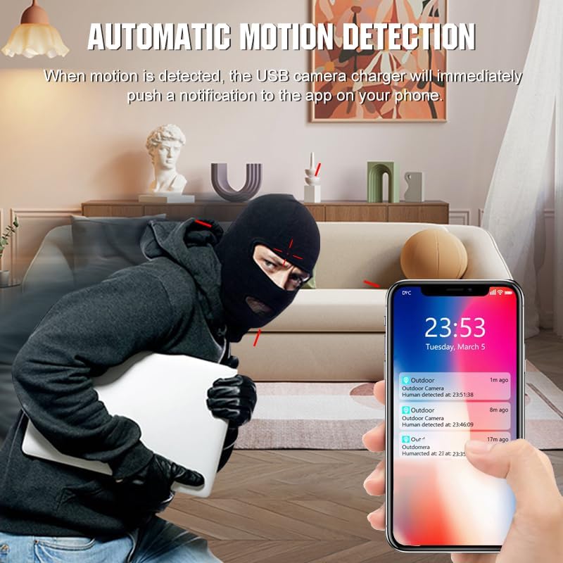 Haut-parleur enceinte Bluetooth avec caméra cachée WiFi rotative - 5