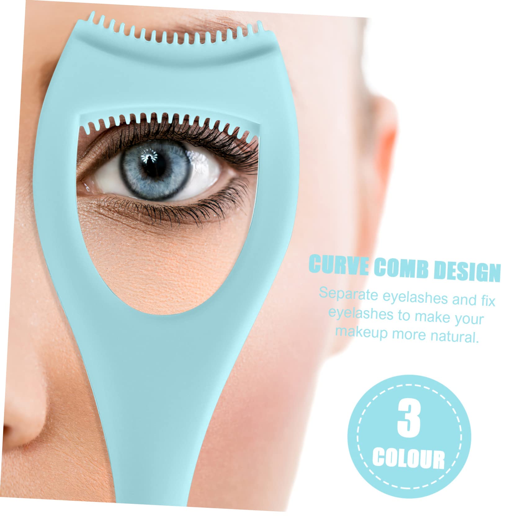 MAGICLULU Ensemble D'outils Multifonctions 3 Pièces Peigne À Cils Bouclier De Mascara Kit D'applicateur De De Mascara 3 Pièces X 3 Pièces