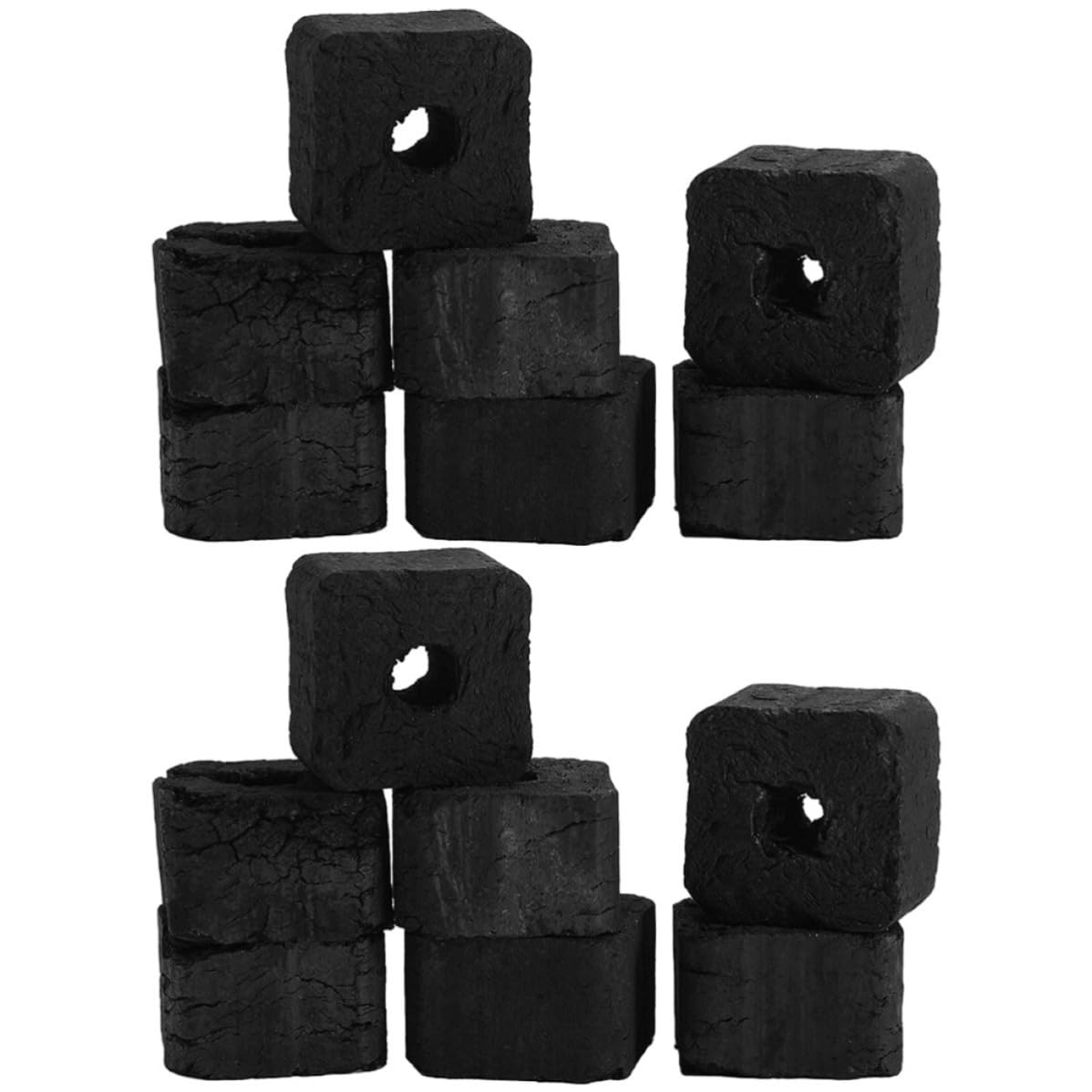 Carbón Vegetal de Bambú para Asar al Aire Libre y Cocinar, y Resistente al Clima, Bolsa de 500g Adecuado para Camping y Chimenea
