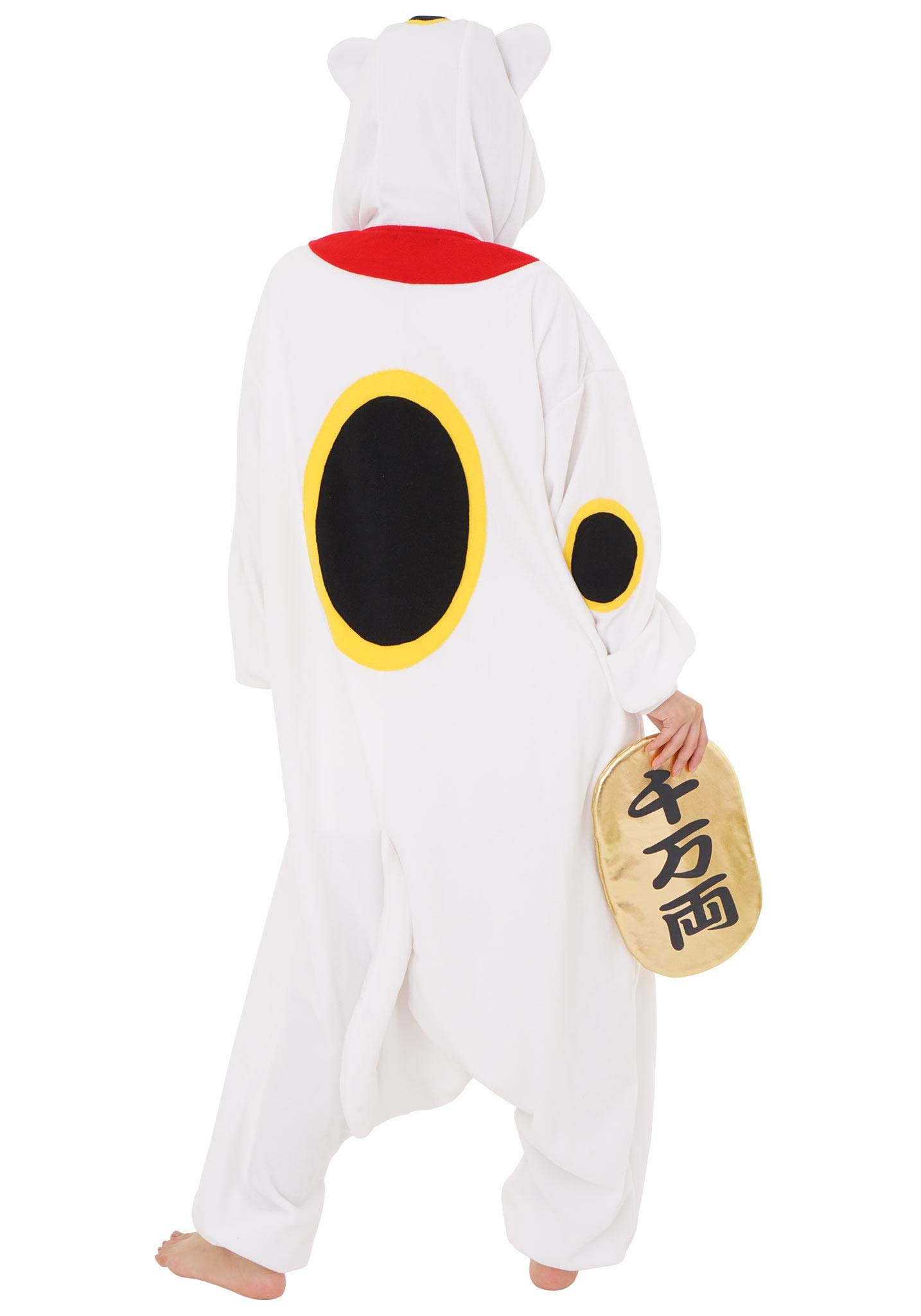 Sazac Gato de la Suerte Onesie Kigurumi Mono Entero Onesie Disfraz Jumpsuit Kigurumi | para Niños y Adultos | Talla Única (155 – 180+ cm)
