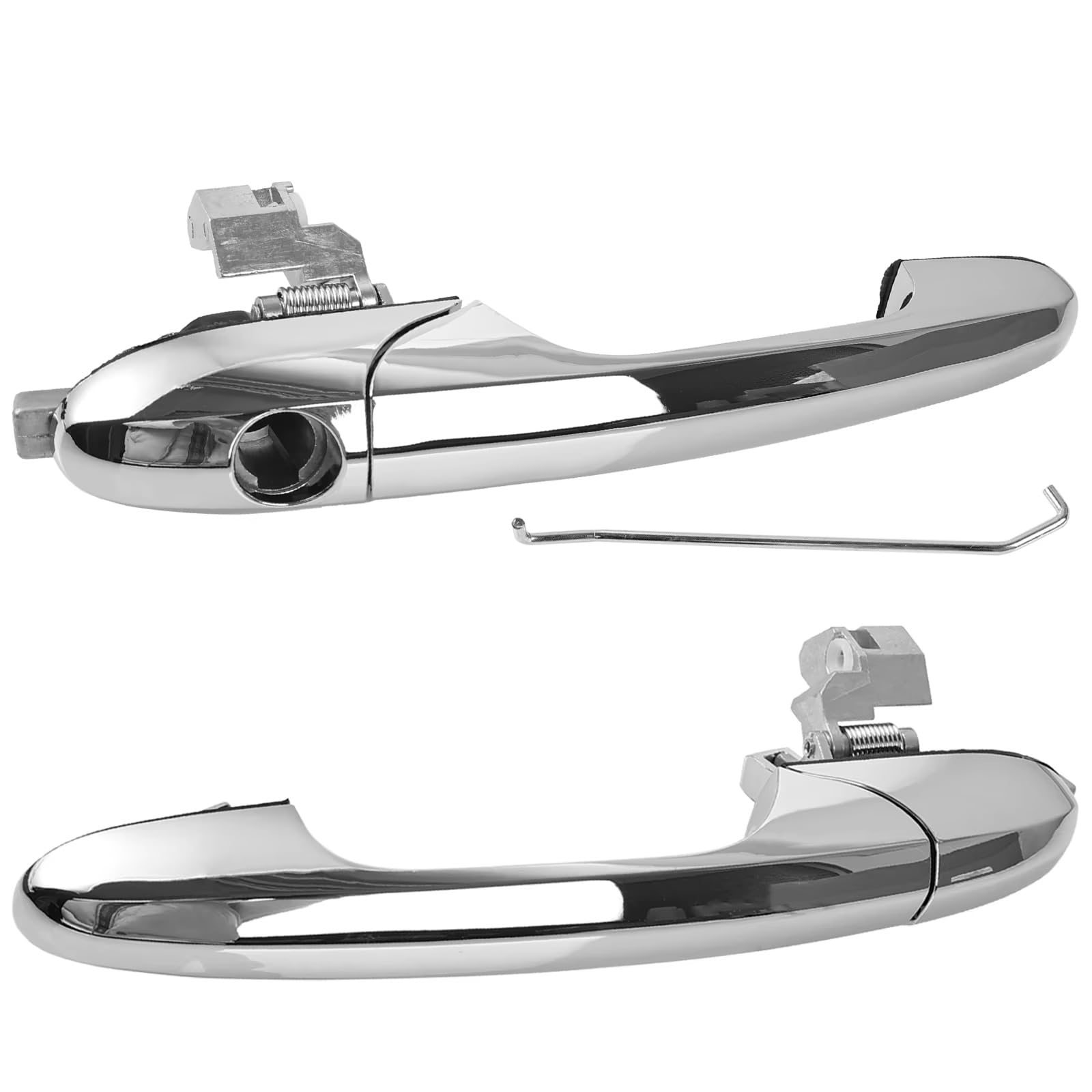 IUKMR for Fiat 500 & 500C 2007-2020 2018 2019 Passenger Left Driver Right Side 735592026 735592012 Car Exterior Outer Door Handle Car Outer Door Handle(1 Pair)