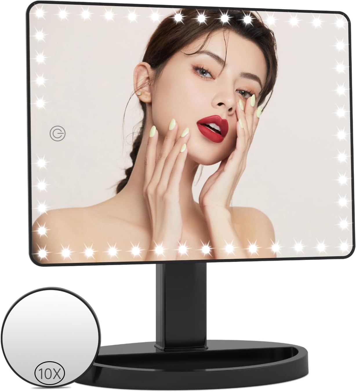 FUNTOUCH Large Lighted Vanity Makeup Mirror (XLarge Model), Light Up