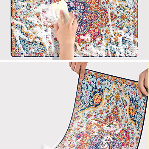 Melajia Kitchen Rugs 3 Piece Set Non Slip Washable Laundry Room Rug Runner With Rubber Backing Kitchen Mats For Floor Easy To Wash Low-Profile Runner Rug For Entryway Bathroom Bedroom #TOP6