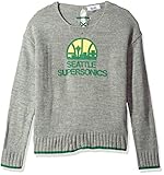 Touch by Alyssa Milano NBA Seattle Supersonics Adult Women All Laced Up Sweater, Small, Heather Grey