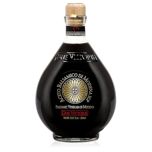 Due Vittorie Vinagre Balsámico Oro Oro de Módena. Puntuación más alta del Consorcio de Módena, 16.91 fl oz 16.9 fl oz, paquete de 1