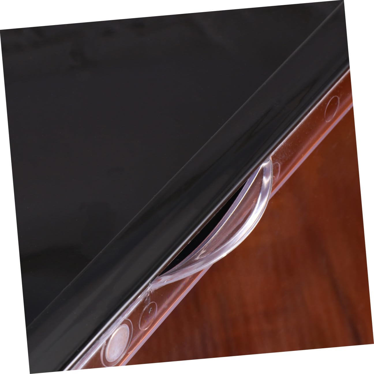 Amosfun Caja de Zapatos Transparente Pp Negra Apertura Lateral Magnética