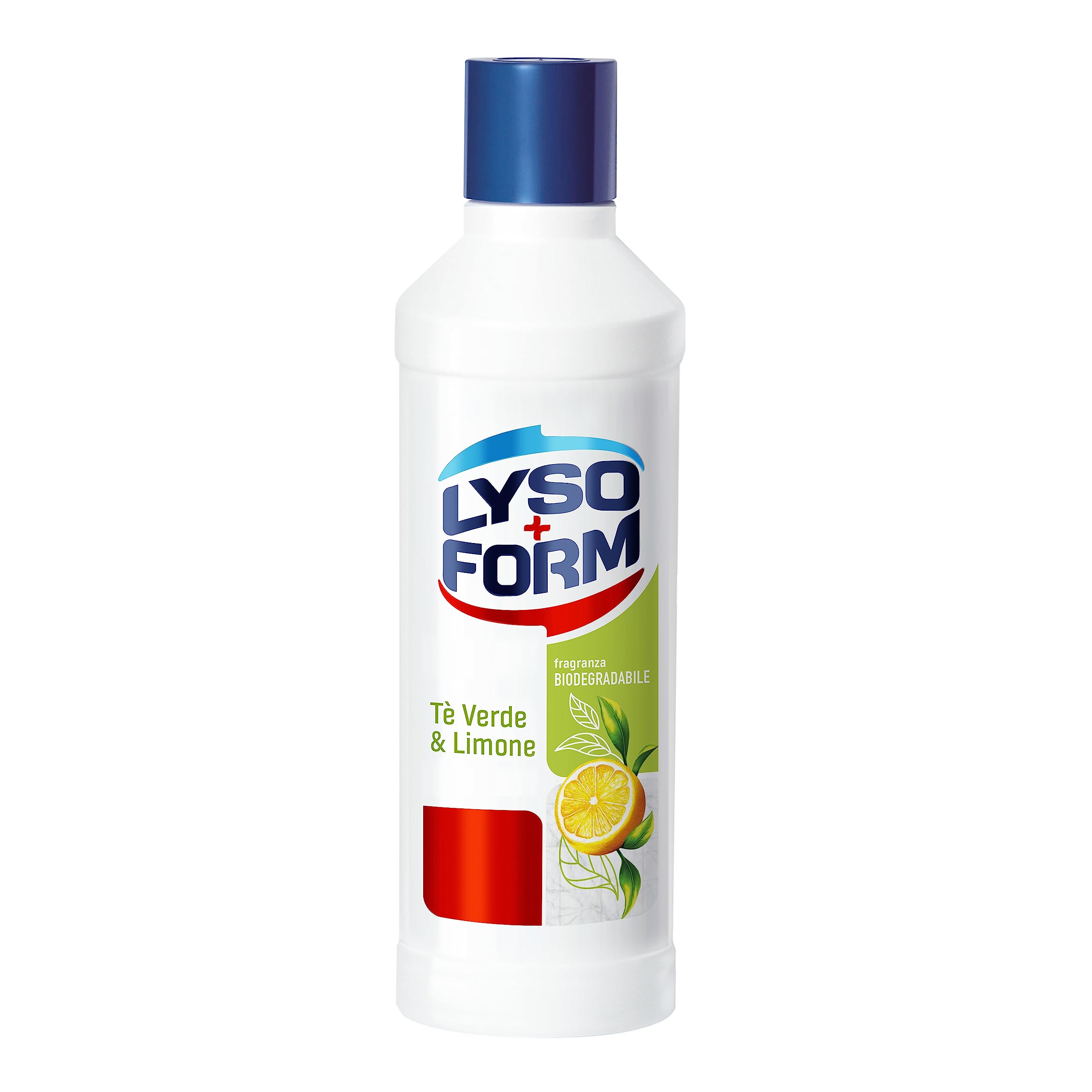 Lysoform Té verde y limón, detergente apto para todos los tipos de suelos, ayuda a eliminar los alérgenos, levaduras y mohos, fragancia biodegradable, 12 unidades de 1100 ml