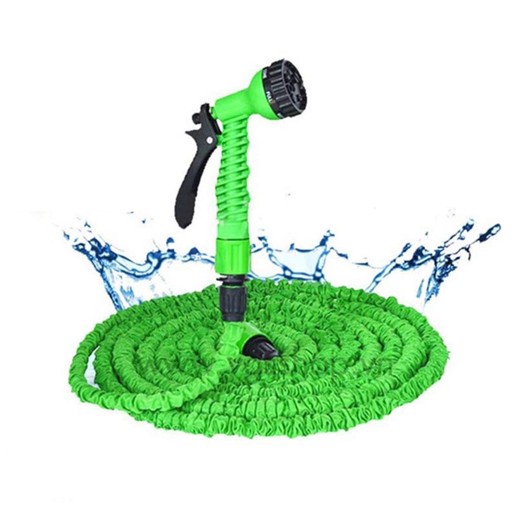 Manguera de jardín Manguera de agua flexible mágica expandible Manguera de la UE Tubo de mangueras de plástico con pistola rociadora for regar el rociador de lavado de autos ( Color : Green , Size : 1