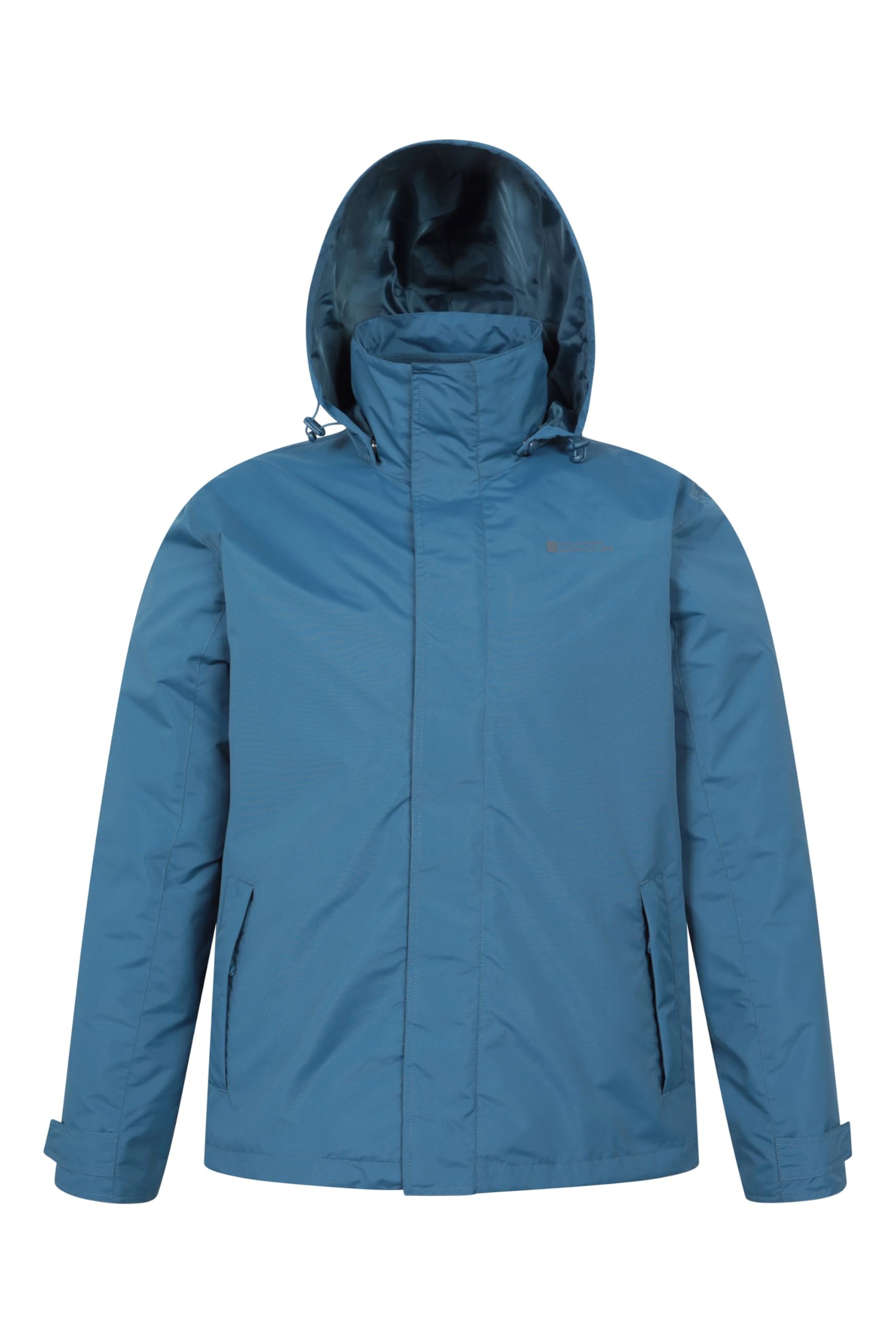 Mountain Warehouse Fell Veste 3 en 1 Hydrofuge pour Homme - Manteau à Capuche, Veste de Pluie, Doublure Polaire intérieure Amovible - Printemps été, Randonnée, Sport