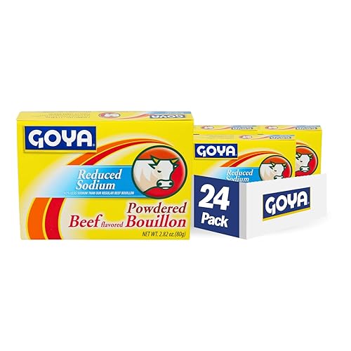 Goya Alimentos Carne de Vacuno Bouillon reducido de sodio 282onza Pack de 24