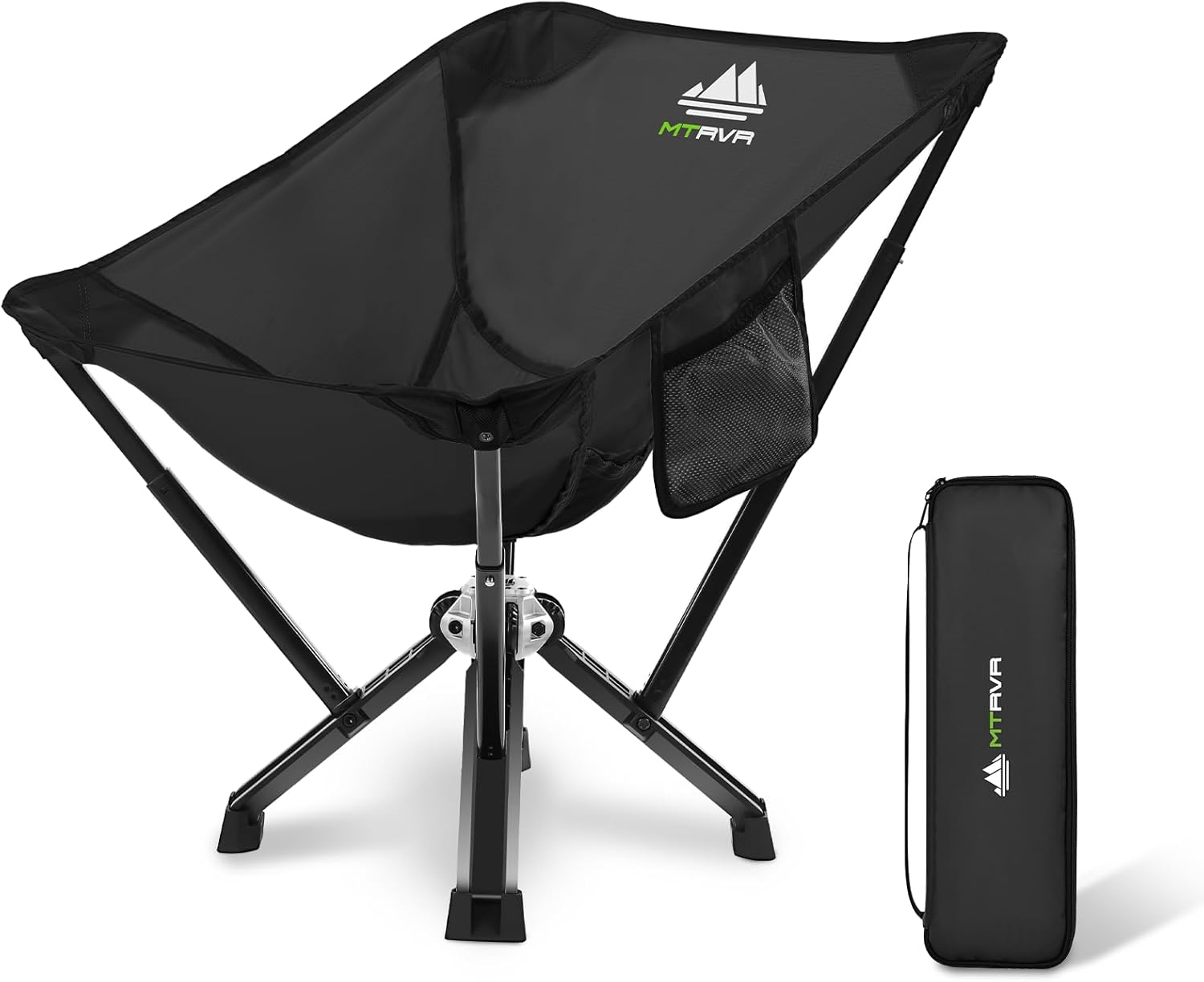 camping chairs for adults, supports 600 lbs lightweight folding camping chair, collapses to size of water bottle portable camping chair for outdoor, beach, lawn, travel, picnics classic black folding camping chair