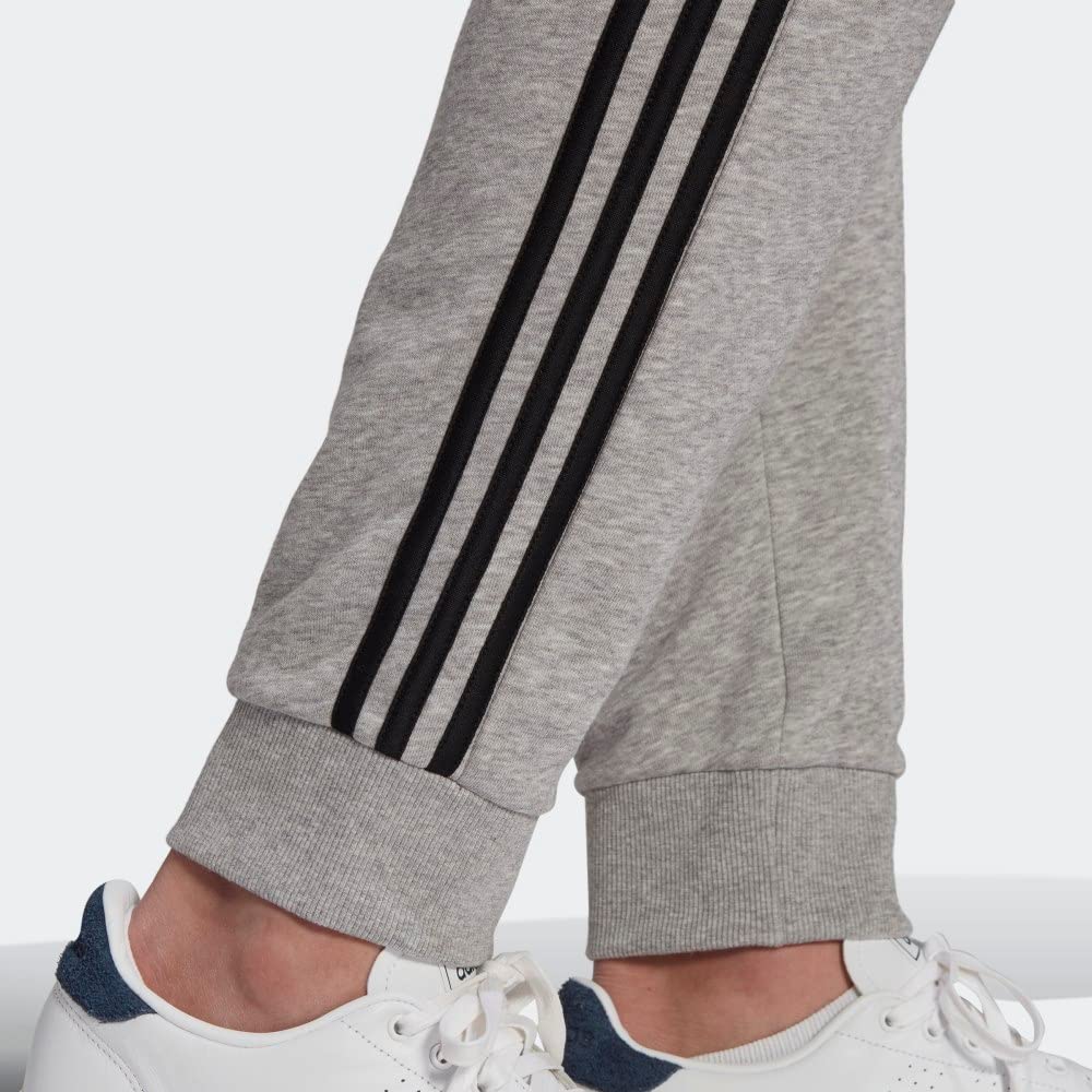 adidas Męskie spodnie Essentials French Terry ze zwężanymi mankietami z 3 paskami