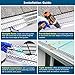 Seeutek Gutter Guard 5 inch - Heavy Duty Aluminum Gutter Leaf Guard with Easy On Design, DIY Gutter Cover System, 16pcs 40