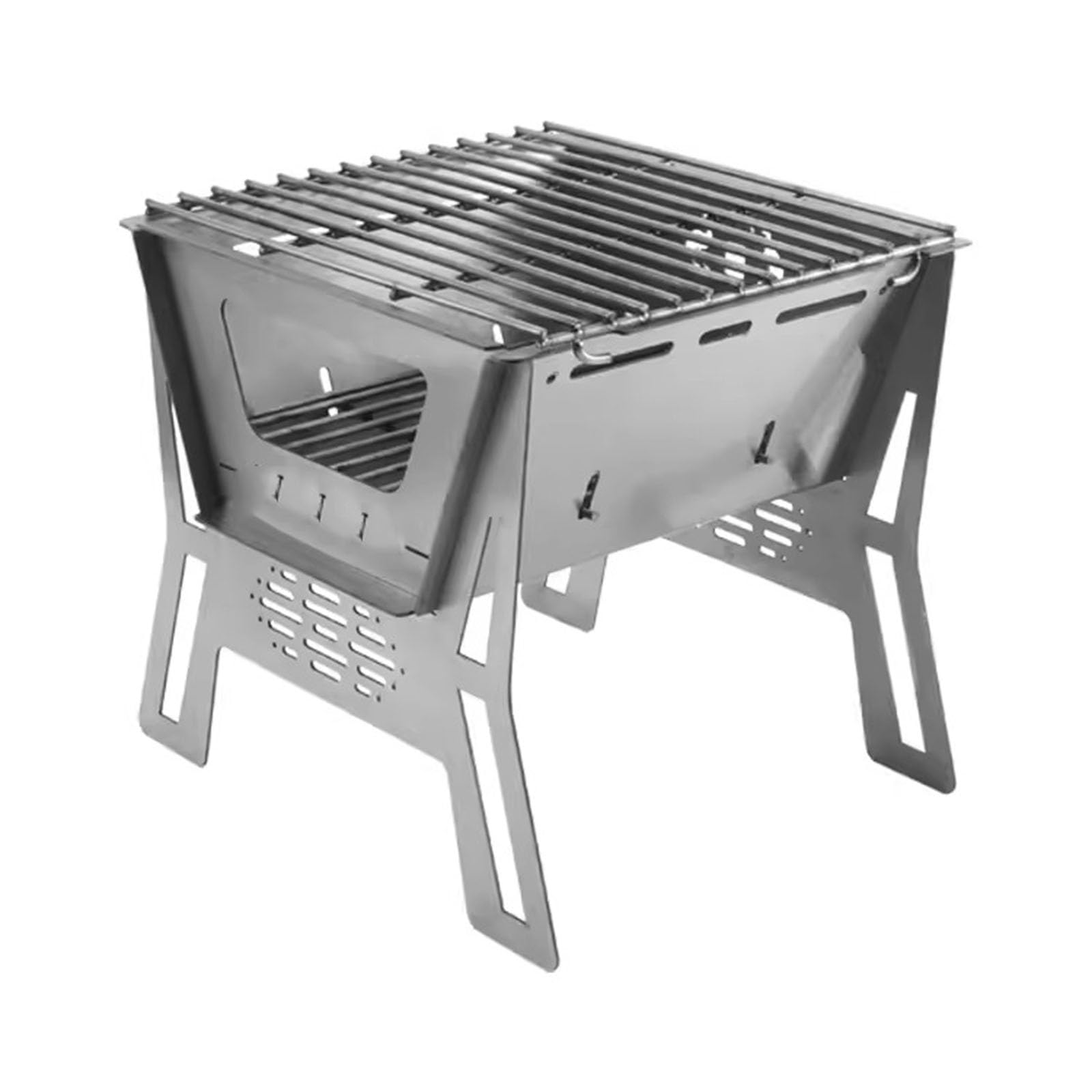 Shangguanyun456 One Color Outdoor Barbecue Grill Home Barbecue Rack Outdoor Stove Portable Folding Camping Equipment Small