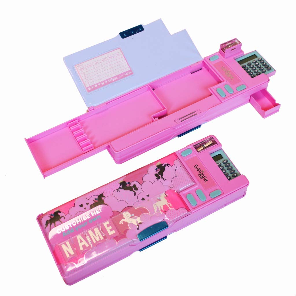 Smiggle Lunar Pop Out Id Pencil case Pink- Buy Online in India at