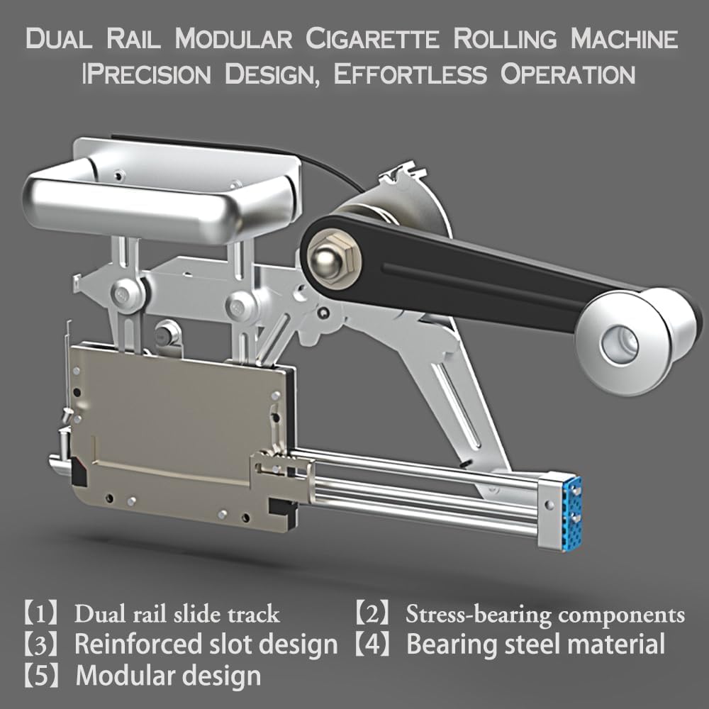 Hermit Crab Manual Rolling Machine 8mm 100mm Size Silver