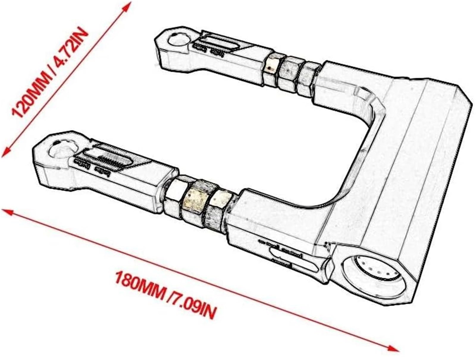 Tieferlegungs-Kit for Aufhängungsglieder, for BM&W S1000RR S1000XR S1000R 2013 2014 2015 2016-2020 Motorrad-CNC-Tieferlegungs-Kit Aufhängungsgestänge-Absenkungs-Einstellkit(Blau) Motorrad-Tiefe