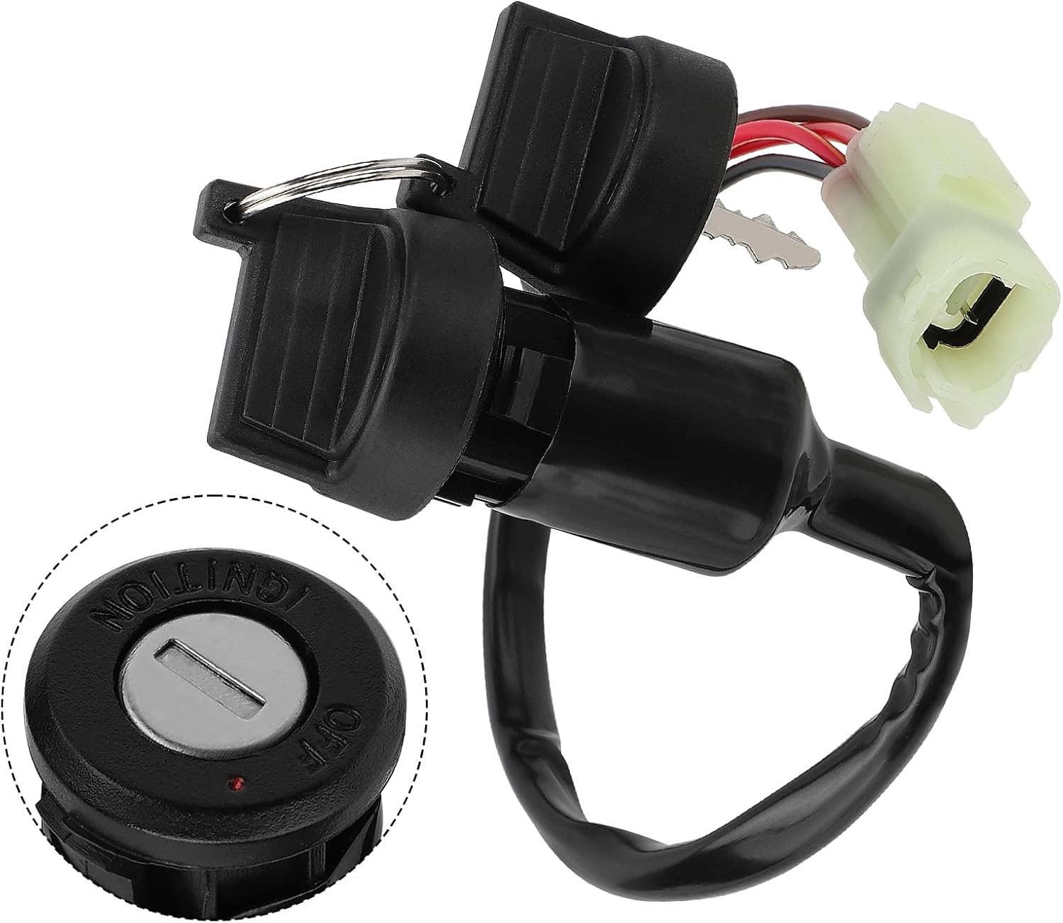 M MATI Ignition Key Switch for Yamaha YFM90 Raptor 90 2009-2013 43D-H2510-00-00 43D-H2510-01-00