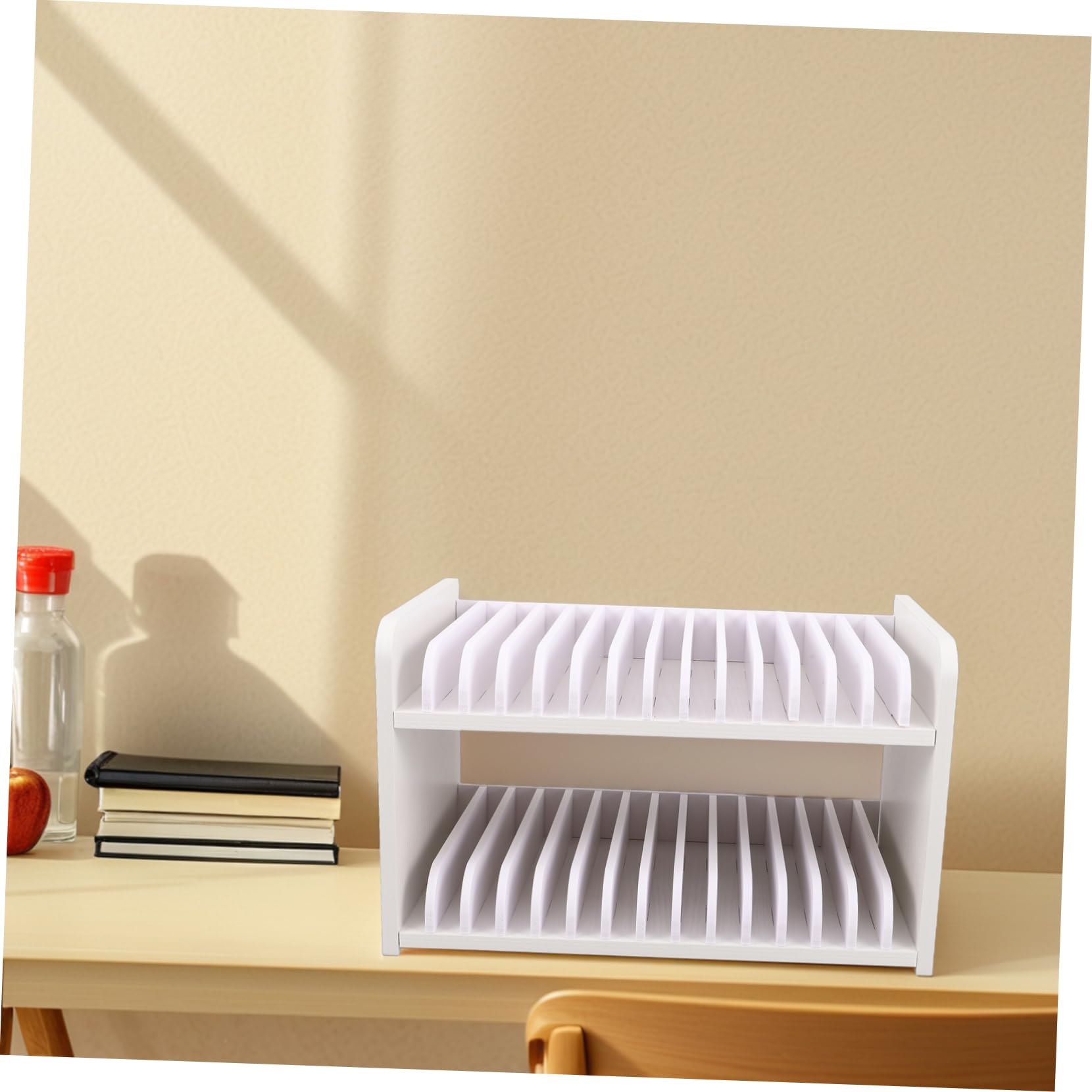 Supporto Per Telefono Da Ufficio in Legno Multi-griglia Organizer Per Cellulare Tablet Penna Piccolo Stazione Archiviazione Scrivania