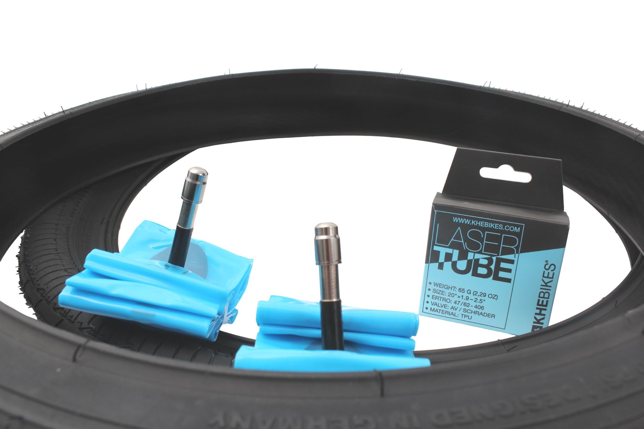 KHE MAC2+ BMX zestaw opon 20 cali – oszczędność 1,24 kg – 2 x opony druciane 2,30 – 2 x dętka TPU – Street & Park Performance