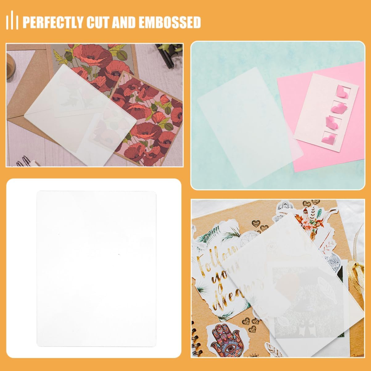 Homoyoyo DIY Embossing Plate Mini Die Cutting Pad for Craft Projects Stamp Machines