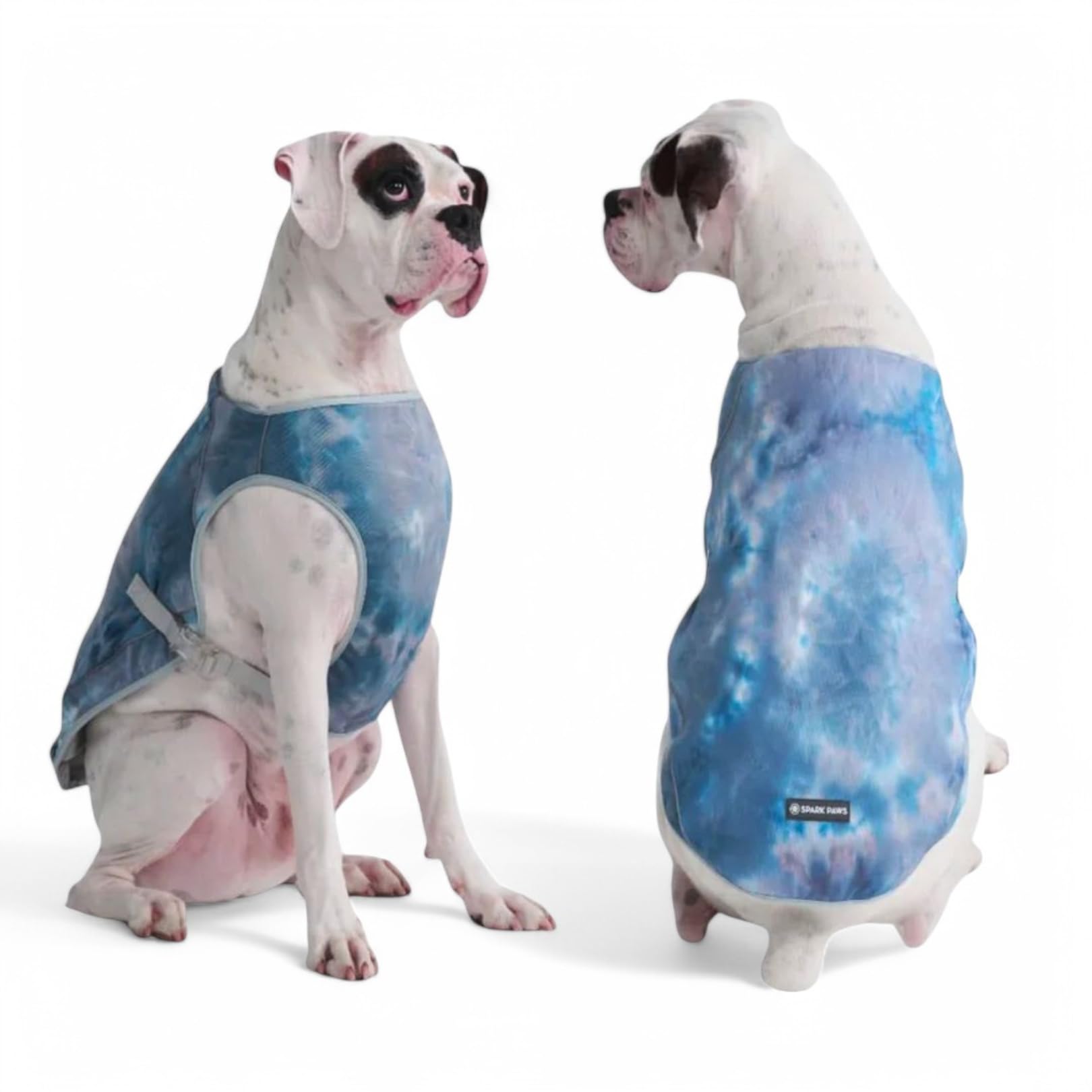 Spark Paws Dog Cooling Vest - SPF 50 UV Sun Protection - Summer Heat Relief Gear for Dogs, Lightweight, Evaporative Cooling - Dog Anxiety Relief Vest