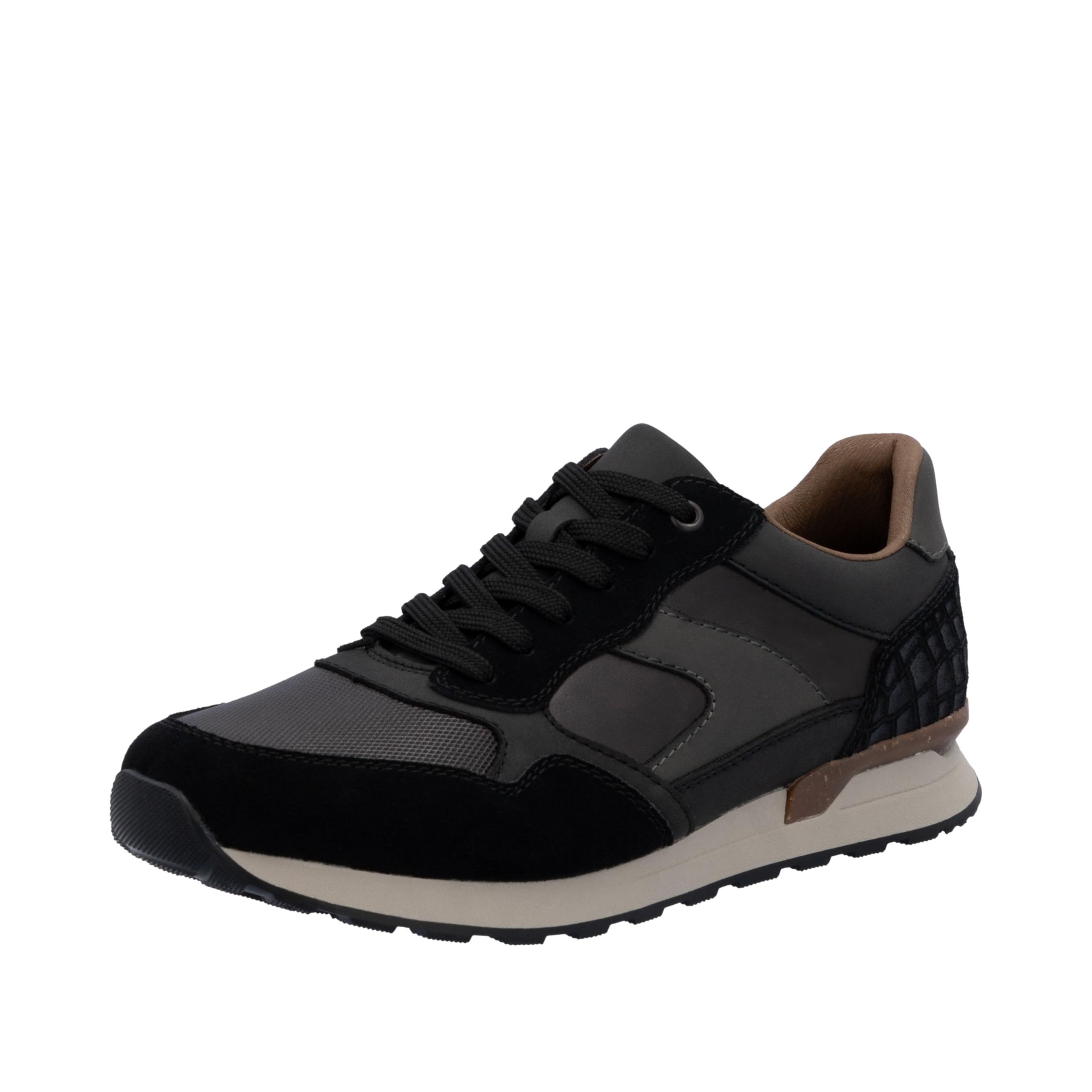 Rieker Men's U0313 Low Trainers, Black, 43 EU, Black, 9 UK