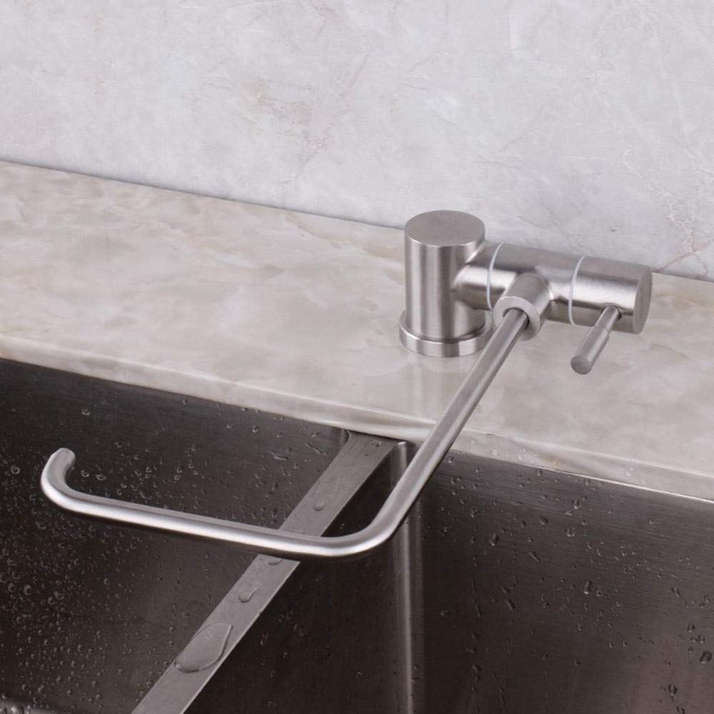grifo cocina osmosis abatible, grifo cocina y osmosis, acero inoxidable 304, grifo abatible fregadero, grifo, 1/2 "-Dibujo B