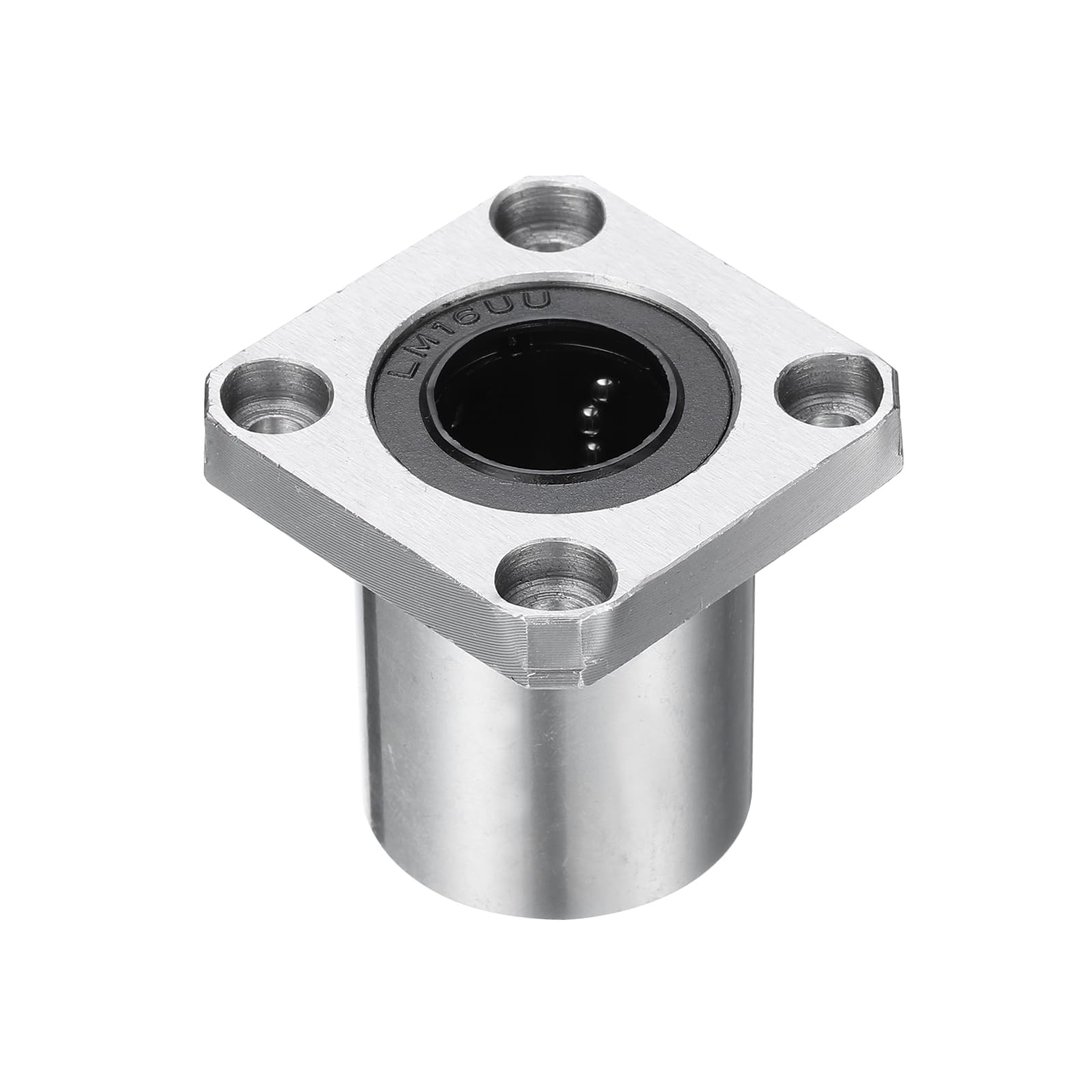 QUARKZMAN LMK16UU Roulements à Billes Linéaires 16mm Alésage 28mm OD 37mm Longueur Carré Cage en Acier à Bride pour Machine CNC et Imprimante 3D