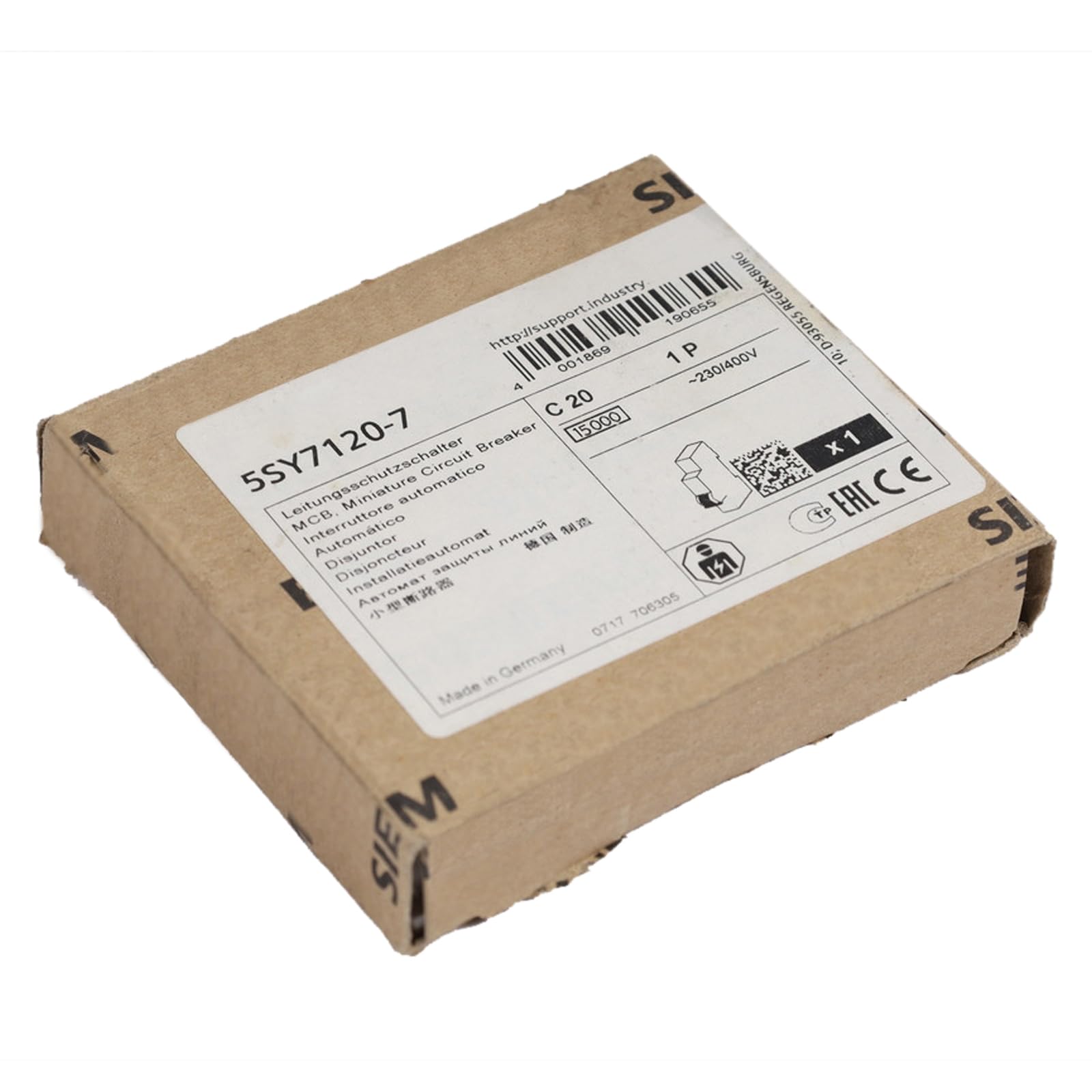 5SY7120-7 disjoncteur de haute technologie scellé sous boîte garantie 1 an