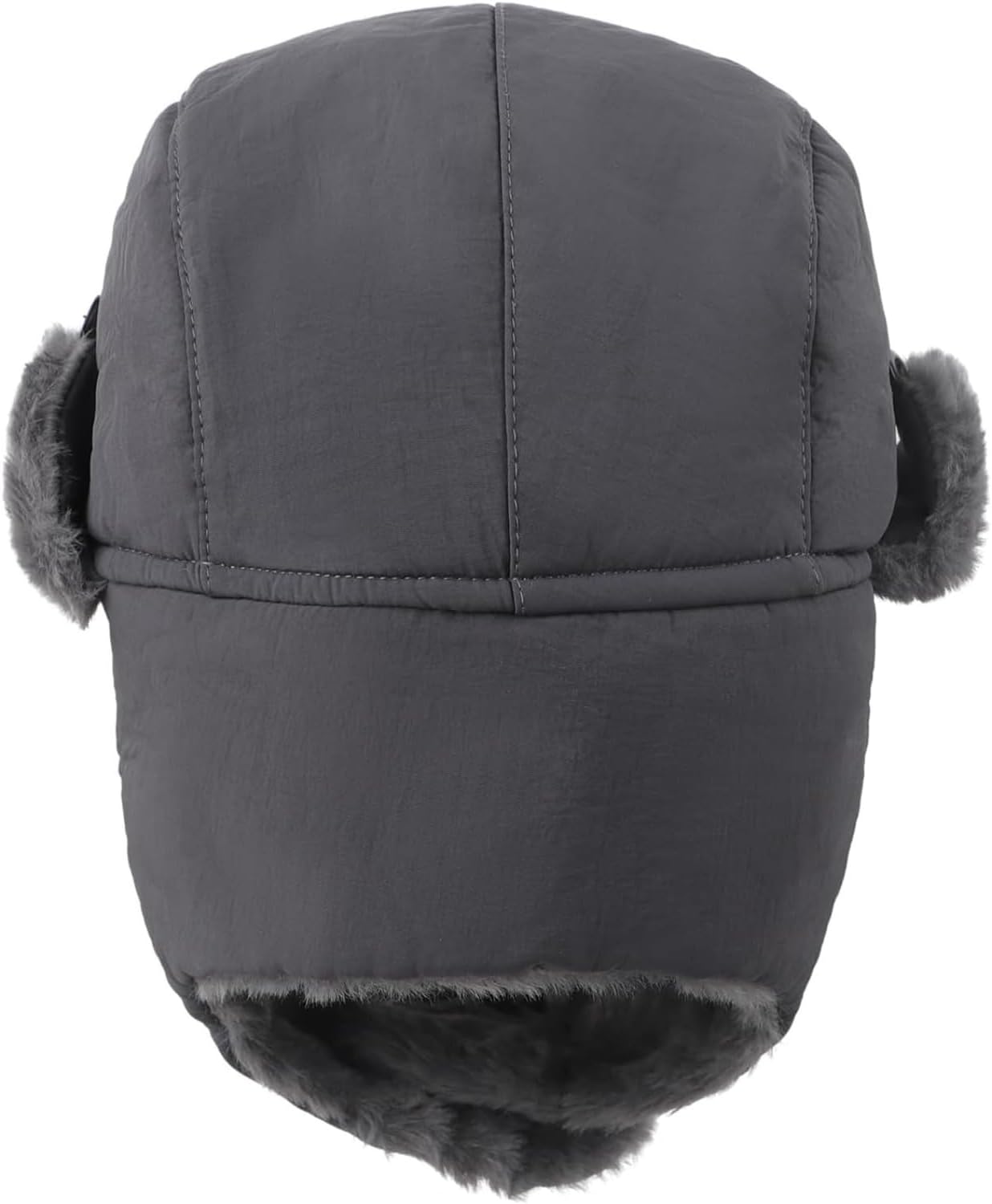 Rabbit Fur Trapper Hat with Mask, Windproof Ski Balaclava & Hunting Hat for Skiing, Hiking & Outdoor