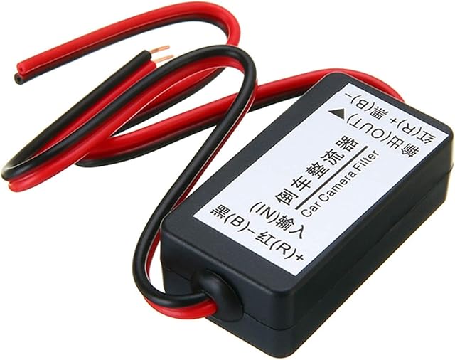 Car Filter Rectifier, 12V DC Power Relay Capacitor Filter Connector Rectifier for Car Rear View Backup Camera