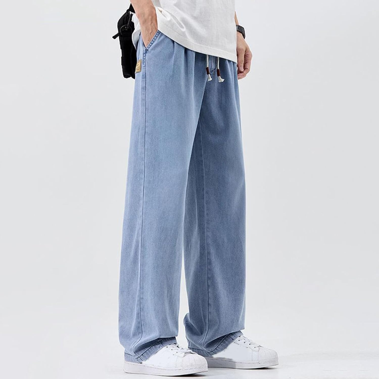 [Shopyruder] 夏用作業ズボン 冷感 カーゴ メンズ ズボン ジョガーパンツ ゆったり 涼感 作業服 多機能 ワイドパンツ