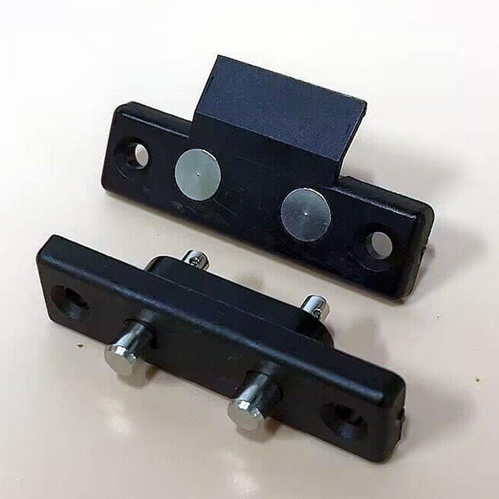 Contactos de Taqué de Control de Acceso para Puertas Individuales, Puertas Dobles, Conector de Corriente Compacto Resistente, Negro 2 Terminales