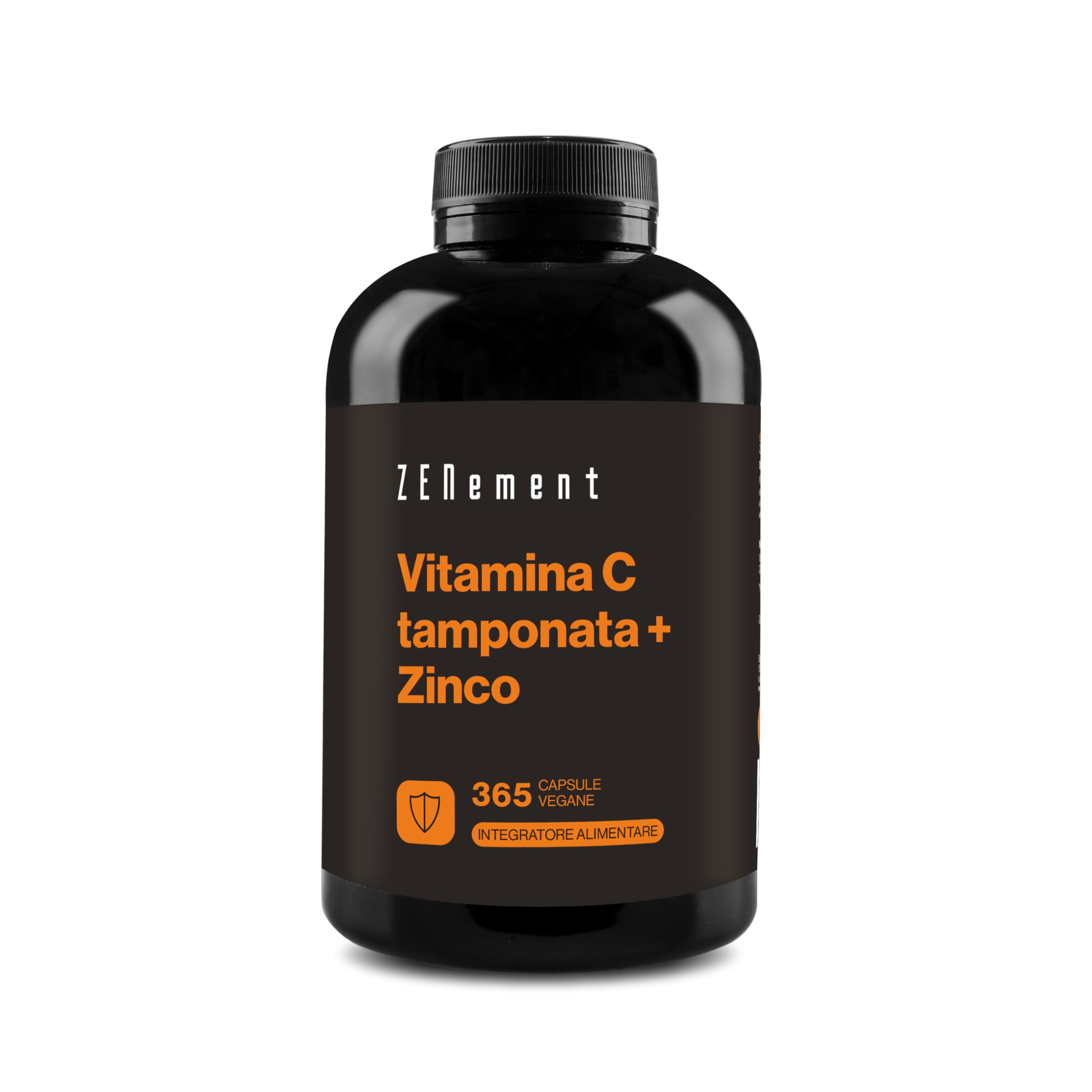 Vitamina C 1000 mg Tamponata + Zinco - Ascorbato di Calcio, 365 Capsule