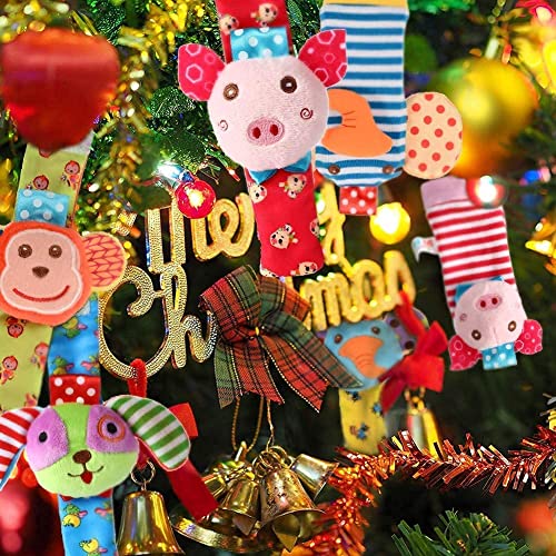 Thinkmax Wrist Foot Rattles For Baby, 8 Pcs Soft Animal Wrist Rattles And Foot Finder Socks - Elephant, Monkey, Piggy And Puppy #TOP7