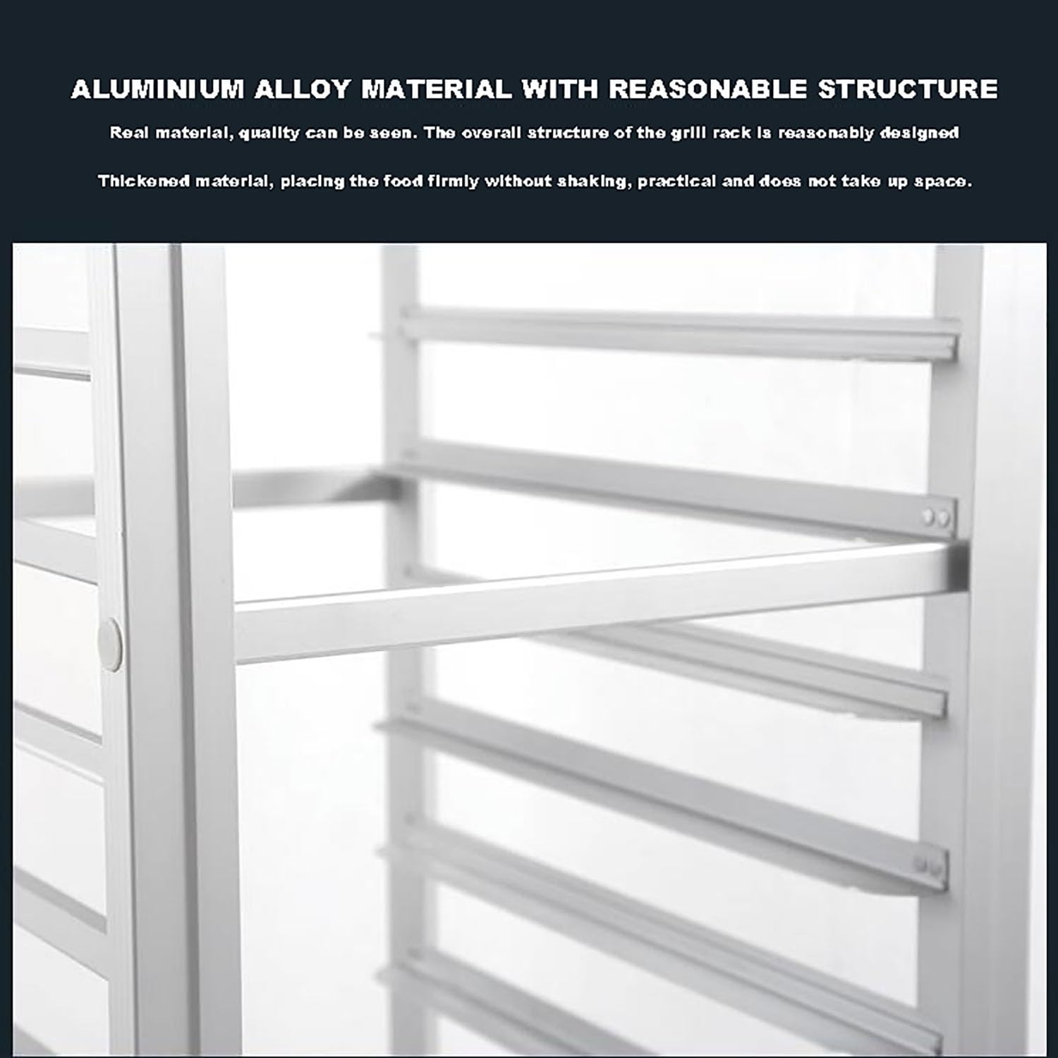 Étagère De Boulangerie Commerciale À 18 Niveaux En Acier Inoxydable Avec Roulettes De Frein - Chariot Robuste En Aluminium Pour Le Rangement Dans Les Cuisines, Restaurants Et Pizzerias, Pour Demi-Por