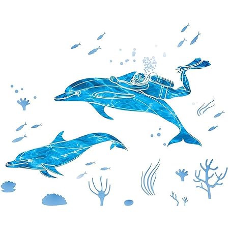 Amazon Chirstseason ウォールステッカー 海の中 海の物語 海の冒険 イルカ と 一緒に 泳ぎ インテリア 壁紙 シール ウォールシール 店舗 ショーウインドウ ガラスドア 子供部屋 幼稚園 保育園用 ウォールステッカー オンライン通販 Amazon Chirstseason ウォールステッカー 海の中 海の物語 海の冒険 イルカ と 一緒に 泳ぎ インテリア 壁紙 シール ウォールシール 店舗 ショーウインドウ ガラスドア 子供部屋 幼稚園 保育園用 ウォールステッカー オンライン通販