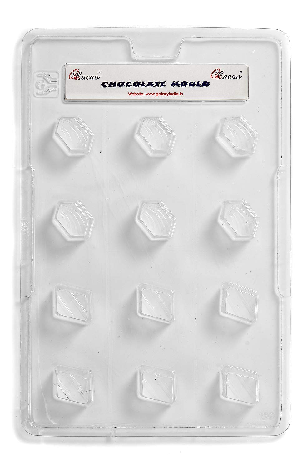 Hexagon & Diamond stampo per cioccolatini 12 cavità x 10