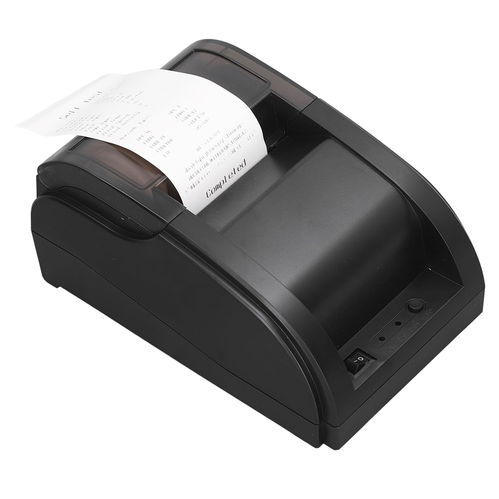 Domary Termiczna Drukarka Paragonów z funkcją Automatycznego Cięcia, | Materiał ABS, szerokość Druku 48 Mm, Obsługuje Drukowanie Zsynchronizowane z Systemem IOS, do Użytku w Restauracjach i