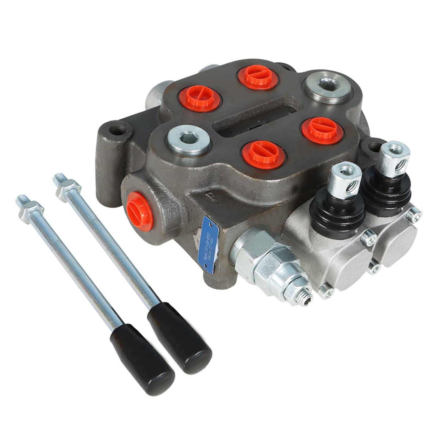 Distributeur hydraulique à Double Effet 2 tiroirs 25 GPM 3000 PSI BSPP pour tracteurs, chargeuses et réservoirs