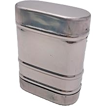 RSINC Stainless Steel Chunauti Tobacco/Surti/Khaini Chunauti Dibbi | Masala Dibbi | Multipurpose Storage | Mukhwas Dibbi | pills Dibbi small Size