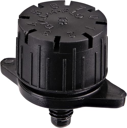 Raindrip R158CT - Burbujero de flujo ajustable, emisor compensador sin presión, patrón de círculo completo, aerosol de 8 corrientes, con entrada