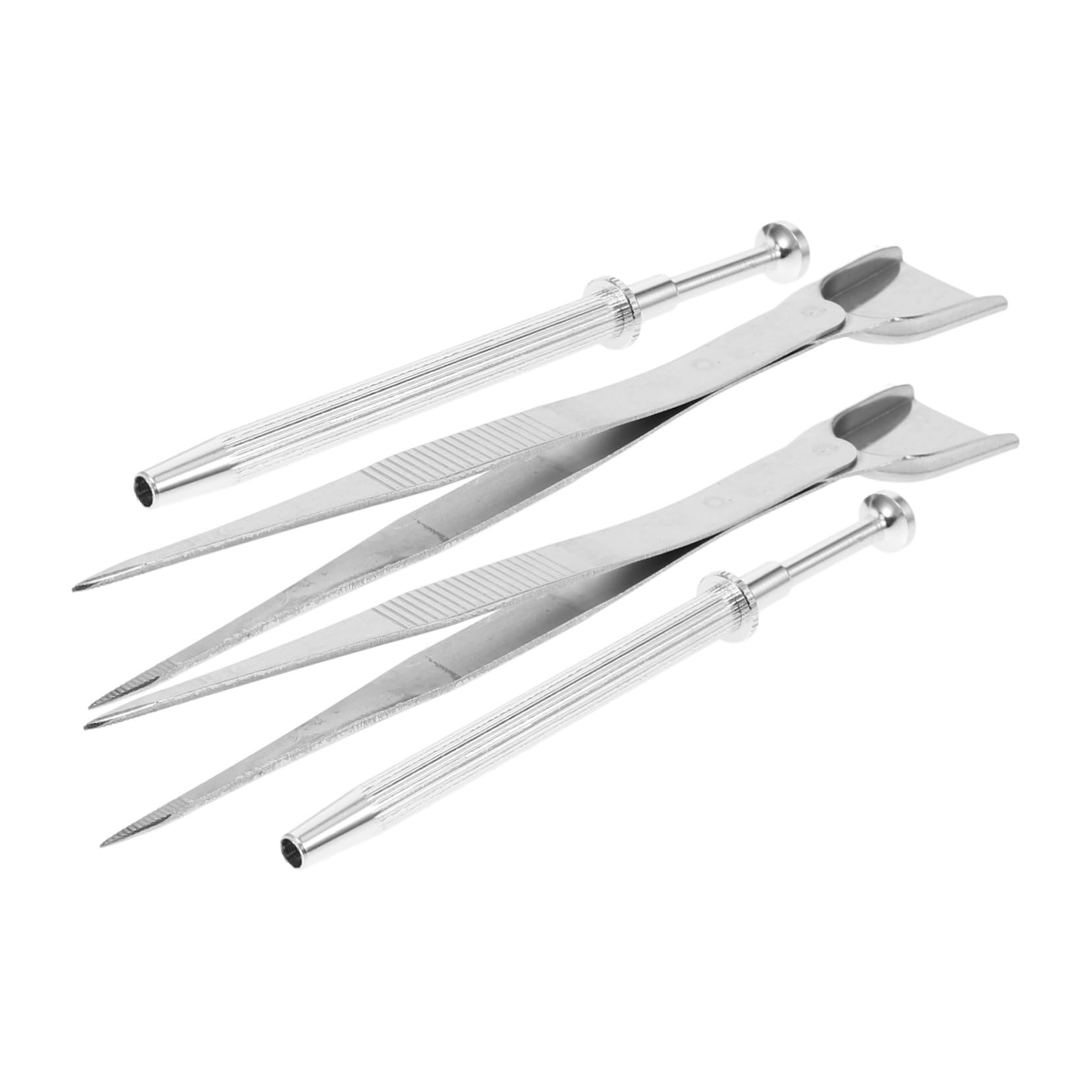 IMIKEYA 5sets Strumenti per Decorare Torte con Pinzette Inossidabile e Spruzzatori di Perle Utensili per Decorazioni di Torte e Biscotti Facile da Usare e Pulire